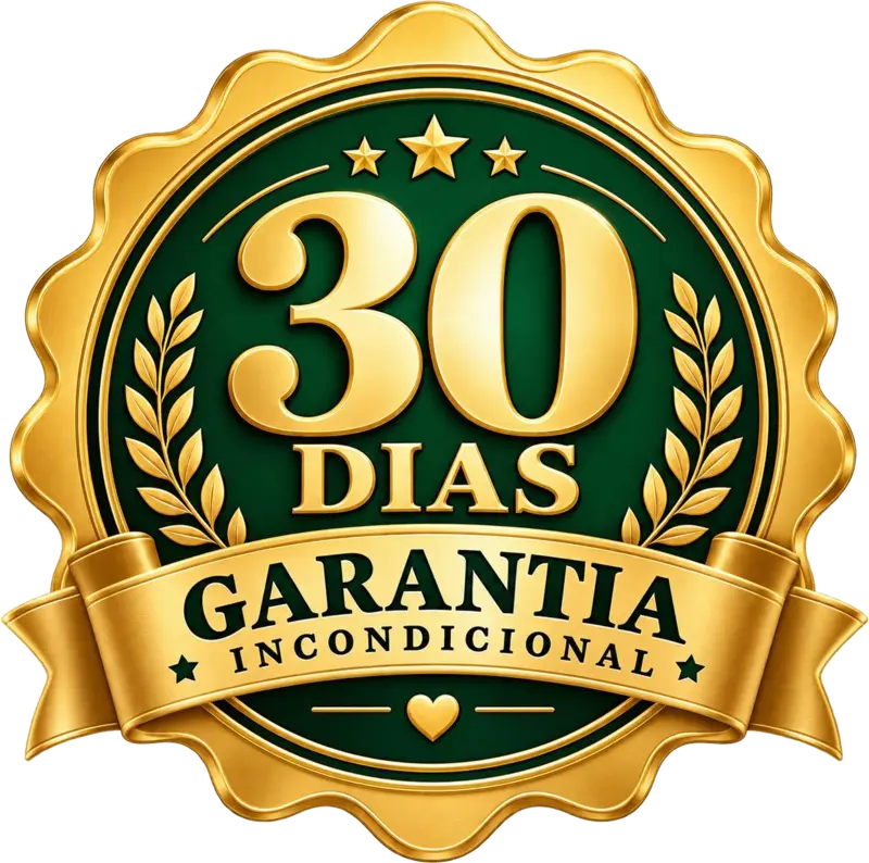 Selo de garantia incondicional de 30 dias